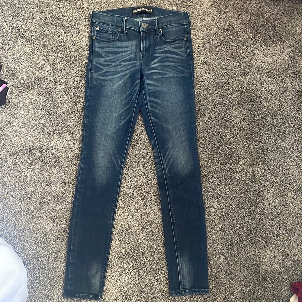 Express jeans - skinny jeans - size 2 - mid rise